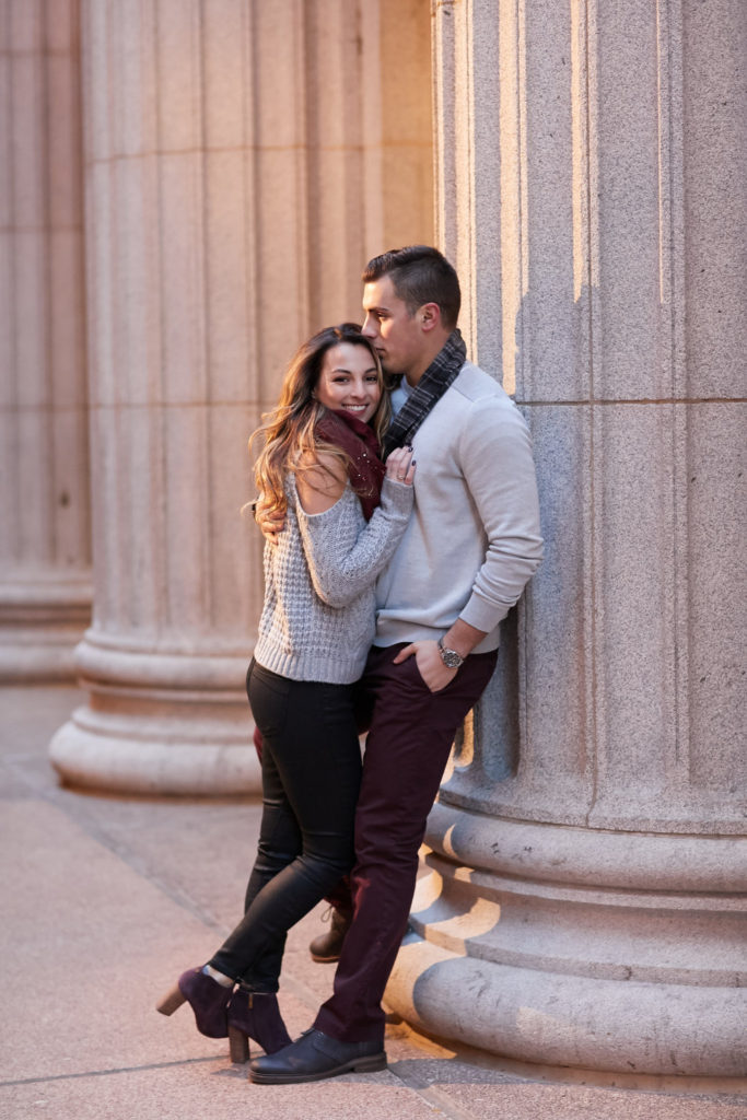 Chicago Evening Engagement Photos | Dennis Lee Photography